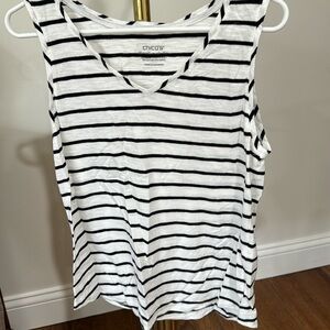 Chicos sz 1 striped tank